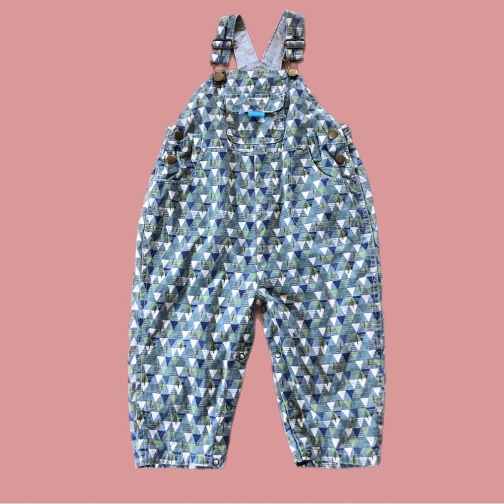 Rockin Baby Overalls with Forest Tree Print Size 2/3 Y